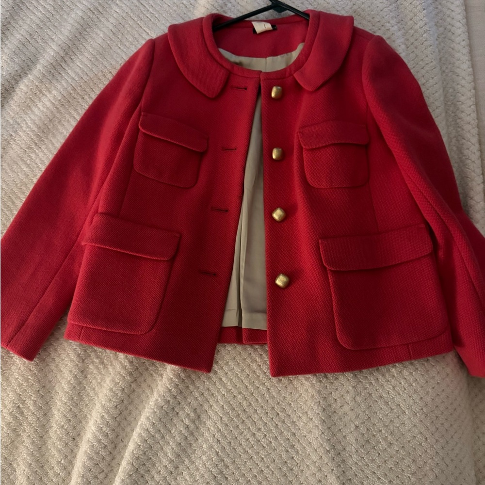 Chic Vintage J. Crew Jacket with Gold Buttons